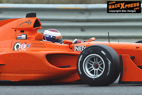 Jos Verstappen ook snel in de warm-up op Estoril !